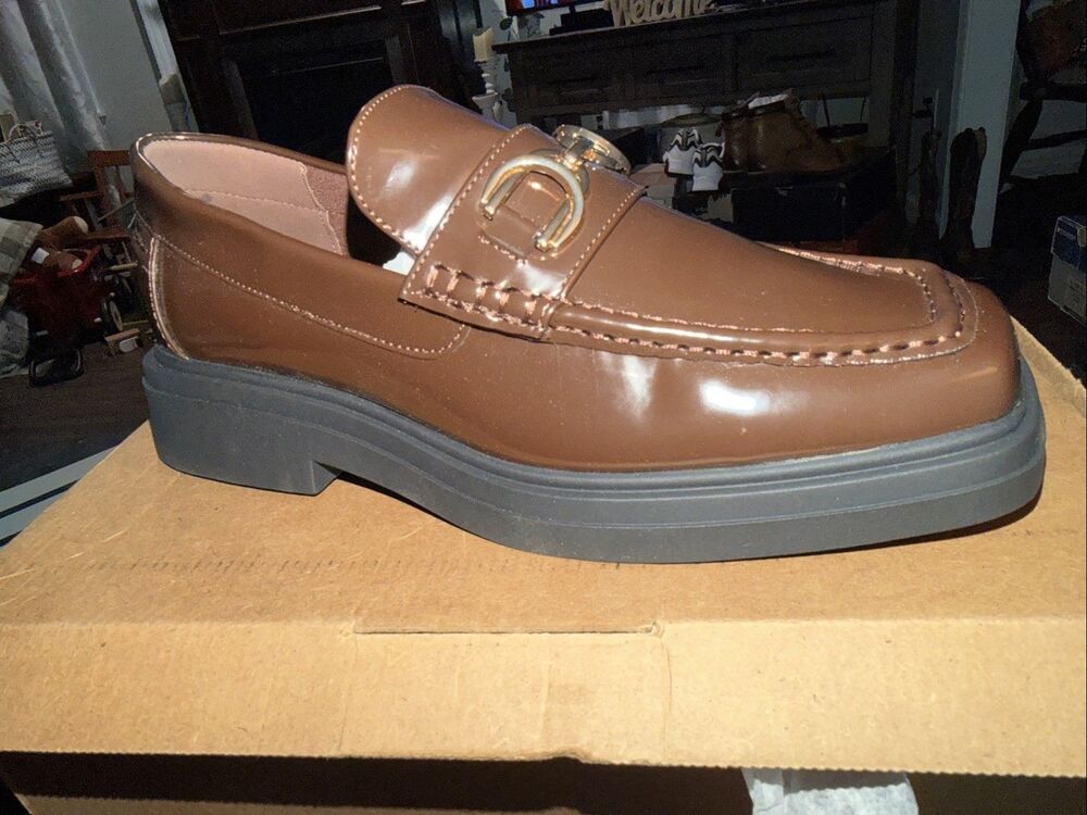 ASOS DESIGN Shoes Mens Size 10 Brown Chunky Loafers Casual